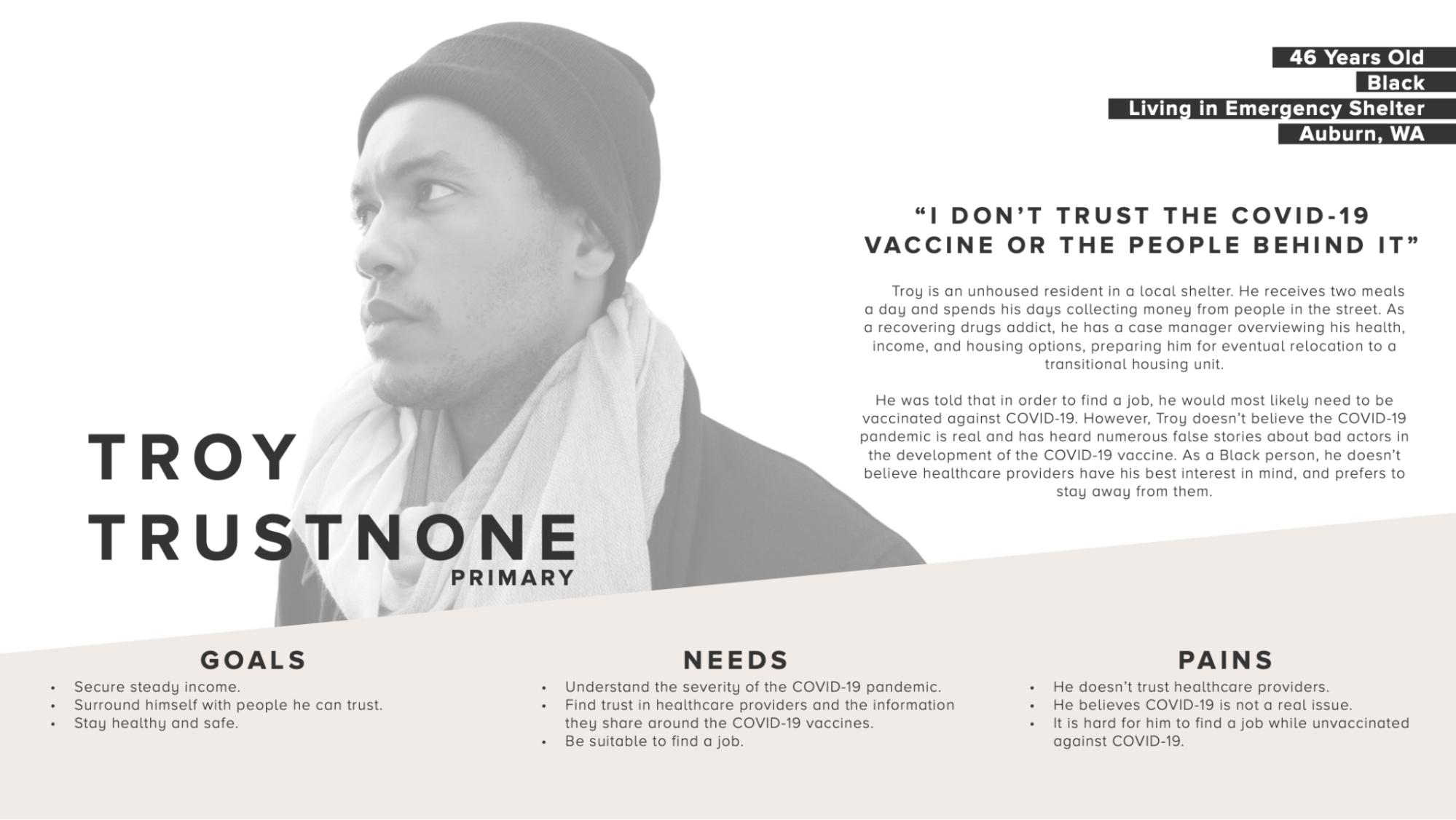 Troy Trustnone Persona