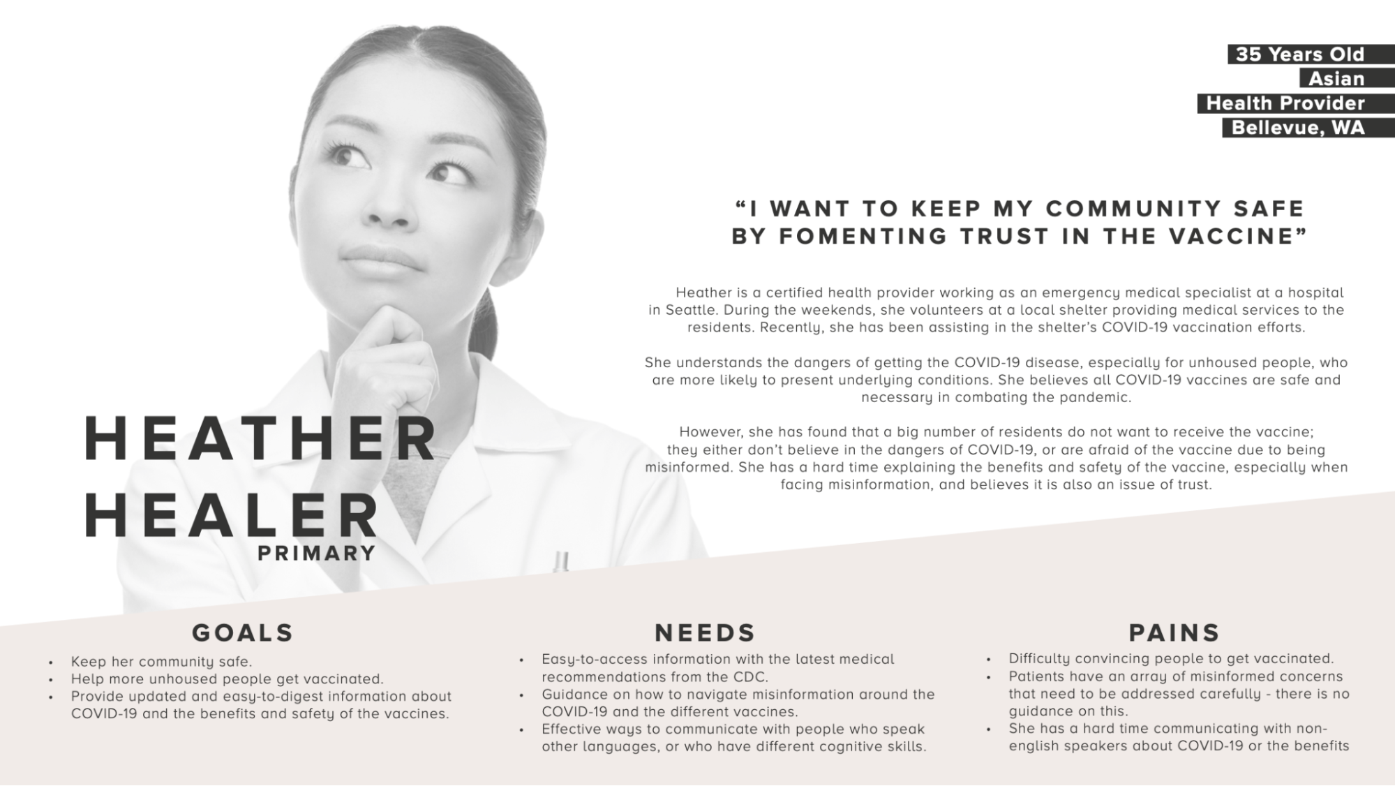 Heather Healer Persona